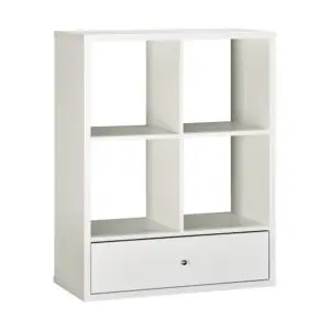 COSMO 1 Drawer Bookcase / WHITE