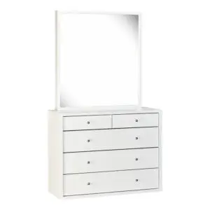 COSMO Dresser & Mirror / White