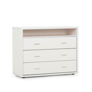 ALFIE 3 Drawer Lowboy - White