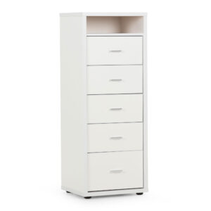 ALFIE 5 Drawer Slimboy - White