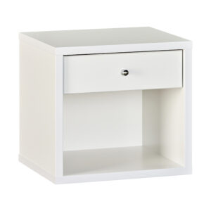 COSMO 1 Drawer Bedside / White