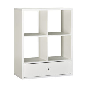 COSMO 1 Drawer Bookcase / WHITE