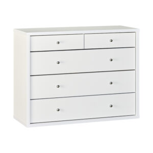 COSMO 5 Drawer Lowboy / White