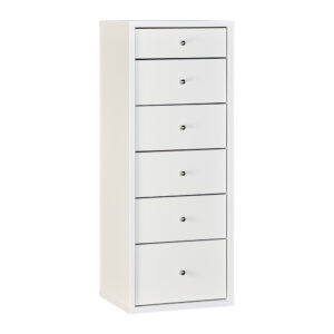 COSMO 6 Drawer Slimboy / White