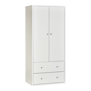 COSMO 2 Drawer Wardrobe / White