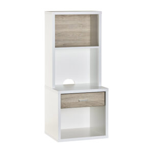 HERO 1 Drawer Bedside Hutch - Oak