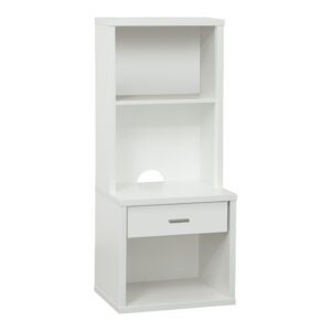 HERO 1 Drawer Bedside Hutch - White