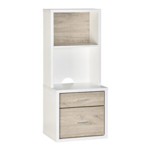 HERO 2 Drawer Bedside Hutch  - Oak