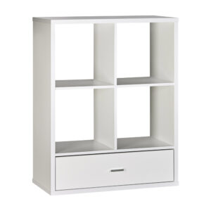 HERO 1 Drawer Bookcase - White