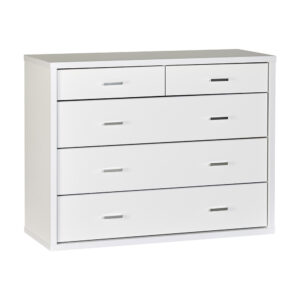 HERO 5 Drawer Lowboy - White