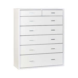 HERO 7 Drawer Tallboy - White