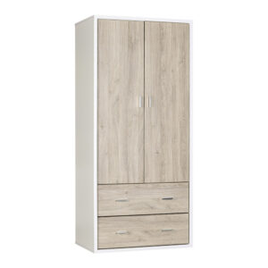 HERO 2 Drawer / 2 Dr Wardrobe - Oak